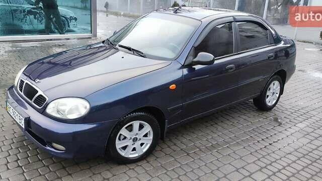 Синий Дэу Ланос, объемом двигателя 1.5 л и пробегом 194 тыс. км за 2593 $, фото 1 на Automoto.ua