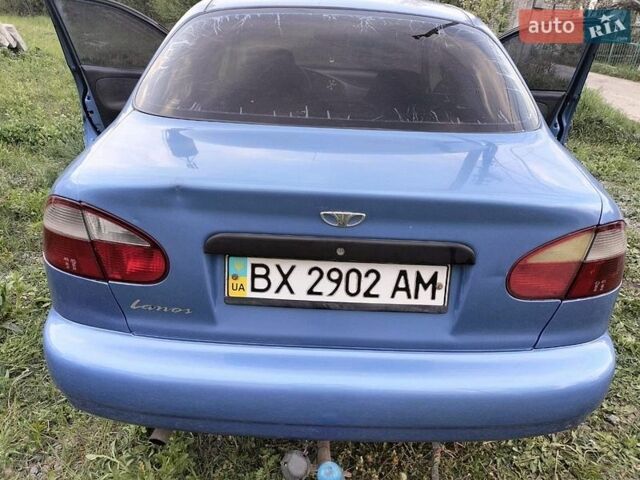 Синий Дэу Ланос, объемом двигателя 1.5 л и пробегом 172 тыс. км за 2500 $, фото 1 на Automoto.ua