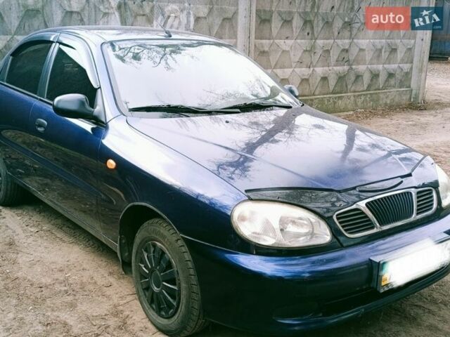 Синий Дэу Ланос, объемом двигателя 1.5 л и пробегом 163 тыс. км за 2700 $, фото 1 на Automoto.ua