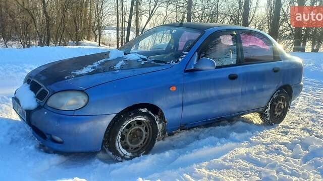 Синій Деу Ланос, об'ємом двигуна 1.5 л та пробігом 263 тис. км за 1200 $, фото 1 на Automoto.ua