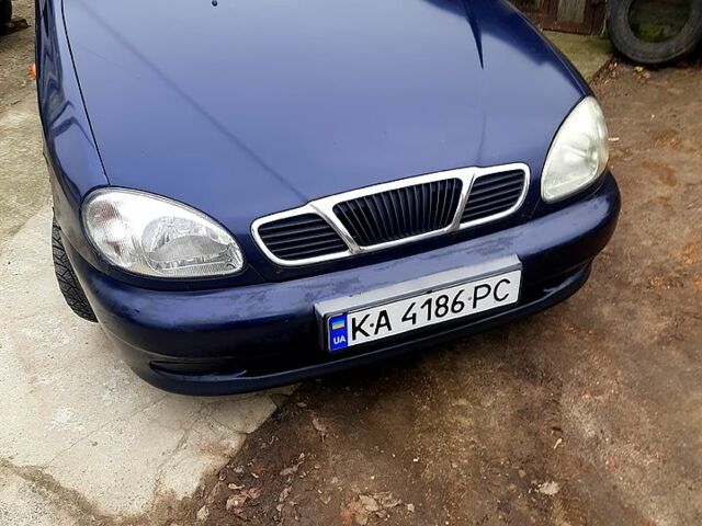 Синий Дэу Ланос, объемом двигателя 1.5 л и пробегом 220 тыс. км за 2000 $, фото 1 на Automoto.ua