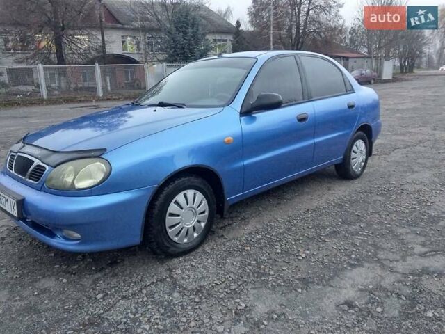 Синий Дэу Ланос, объемом двигателя 1.5 л и пробегом 113 тыс. км за 1800 $, фото 1 на Automoto.ua