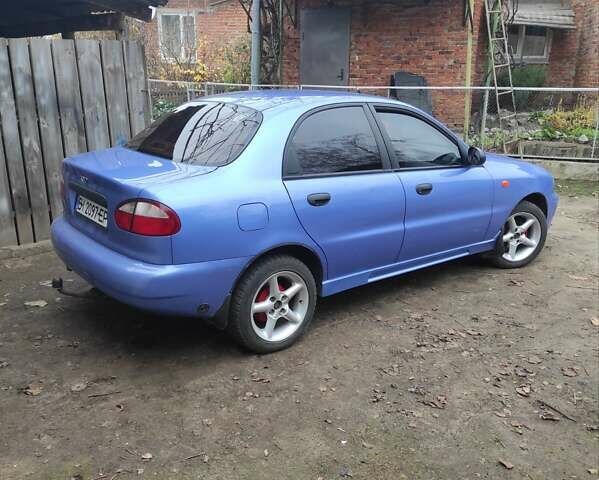Синий Дэу Ланос, объемом двигателя 1.5 л и пробегом 97 тыс. км за 2900 $, фото 1 на Automoto.ua
