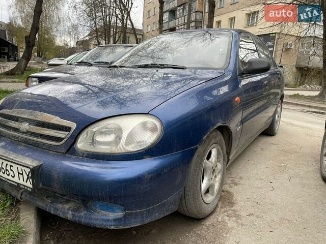 Синий Дэу Ланос, объемом двигателя 1.5 л и пробегом 250 тыс. км за 1700 $, фото 1 на Automoto.ua