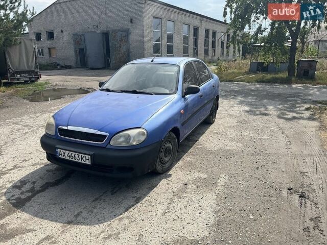 Синий Дэу Ланос, объемом двигателя 1.4 л и пробегом 200 тыс. км за 1496 $, фото 1 на Automoto.ua