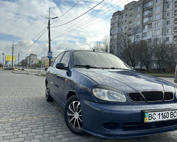 Синий Дэу Ланос, объемом двигателя 1.5 л и пробегом 145 тыс. км за 1899 $, фото 1 на Automoto.ua