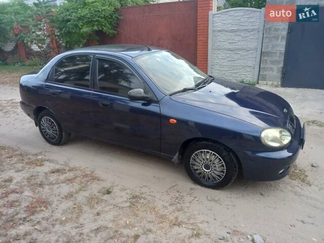 Синий Дэу Ланос, объемом двигателя 1.5 л и пробегом 181 тыс. км за 2300 $, фото 1 на Automoto.ua