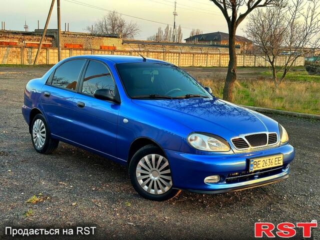 Синий Дэу Ланос, объемом двигателя 1.5 л и пробегом 250 тыс. км за 2900 $, фото 1 на Automoto.ua