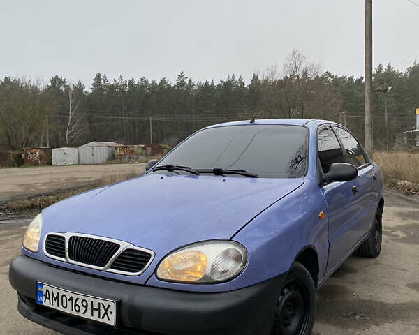 Синий Дэу Ланос, объемом двигателя 1.5 л и пробегом 311 тыс. км за 950 $, фото 1 на Automoto.ua