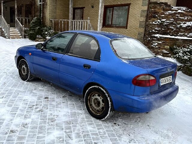 Синий Дэу Ланос, объемом двигателя 1.3 л и пробегом 250 тыс. км за 1400 $, фото 1 на Automoto.ua