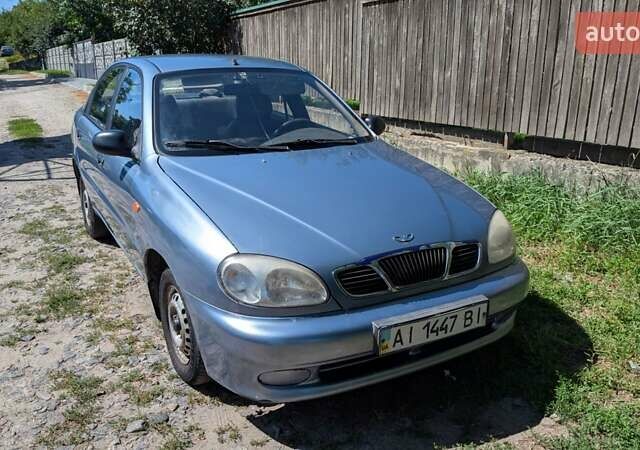 Синий Дэу Ланос, объемом двигателя 1.5 л и пробегом 400 тыс. км за 1900 $, фото 1 на Automoto.ua