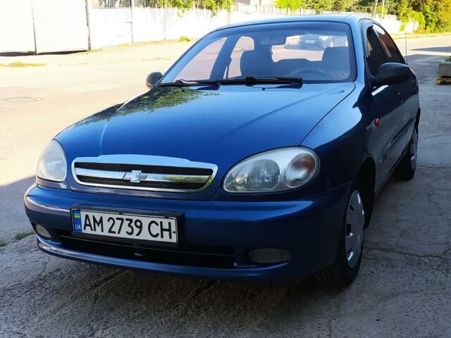 Синий Дэу Ланос, объемом двигателя 1.5 л и пробегом 150 тыс. км за 3200 $, фото 1 на Automoto.ua