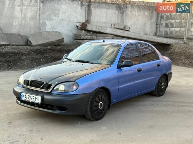 Синий Дэу Ланос, объемом двигателя 1.5 л и пробегом 170 тыс. км за 1650 $, фото 1 на Automoto.ua