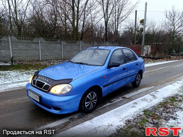 Синий Дэу Ланос, объемом двигателя 1.5 л и пробегом 185 тыс. км за 2000 $, фото 1 на Automoto.ua