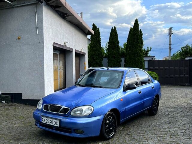 Синий Дэу Ланос, объемом двигателя 1.5 л и пробегом 200 тыс. км за 1500 $, фото 1 на Automoto.ua