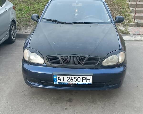 Синий Дэу Ланос, объемом двигателя 1.5 л и пробегом 254 тыс. км за 2500 $, фото 1 на Automoto.ua