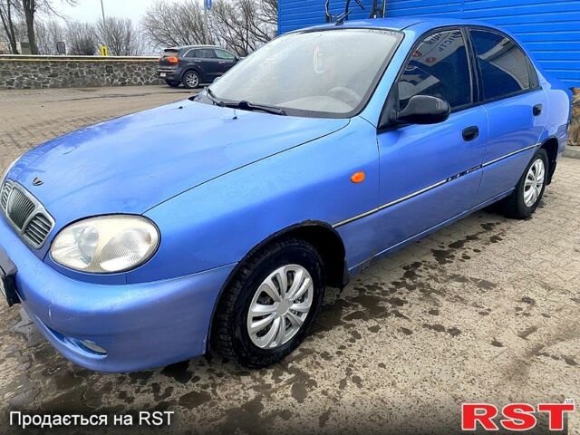 Синий Дэу Ланос, объемом двигателя 1.4 л и пробегом 258 тыс. км за 1200 $, фото 1 на Automoto.ua