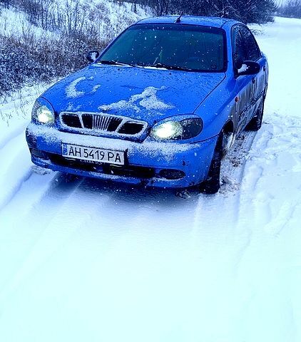 Синий Дэу Ланос, объемом двигателя 1.5 л и пробегом 233 тыс. км за 1200 $, фото 1 на Automoto.ua