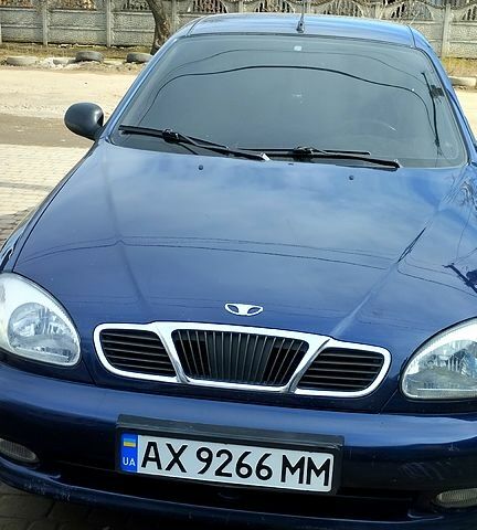 Синий Дэу Ланос, объемом двигателя 1.6 л и пробегом 155 тыс. км за 3200 $, фото 1 на Automoto.ua