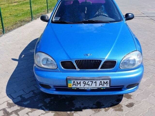 Синий Дэу Ланос, объемом двигателя 1.4 л и пробегом 165 тыс. км за 2050 $, фото 1 на Automoto.ua