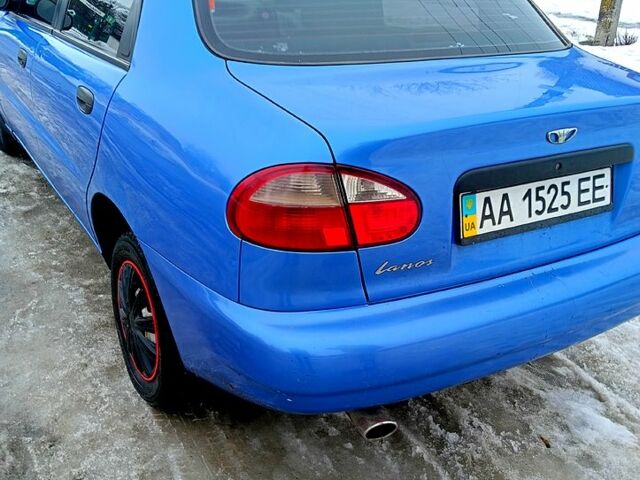 Синий Дэу Ланос, объемом двигателя 1.5 л и пробегом 1340 тыс. км за 1900 $, фото 1 на Automoto.ua