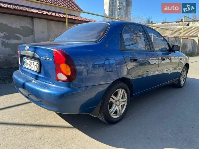 Синий Дэу Ланос, объемом двигателя 1.5 л и пробегом 208 тыс. км за 2100 $, фото 1 на Automoto.ua