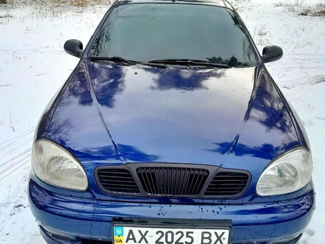 Синий Дэу Ланос, объемом двигателя 1.5 л и пробегом 150 тыс. км за 2200 $, фото 1 на Automoto.ua