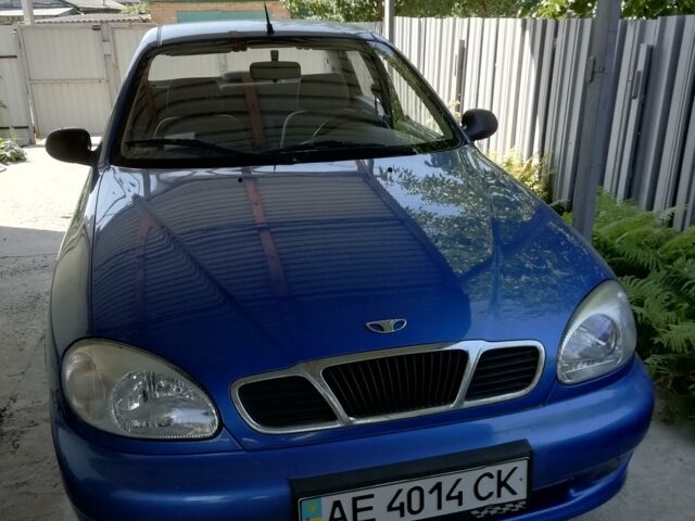 Синий Дэу Ланос, объемом двигателя 1.4 л и пробегом 88 тыс. км за 3500 $, фото 1 на Automoto.ua