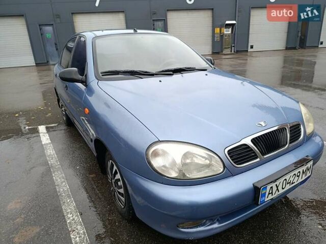 Синий Дэу Ланос, объемом двигателя 1.5 л и пробегом 183 тыс. км за 2400 $, фото 1 на Automoto.ua