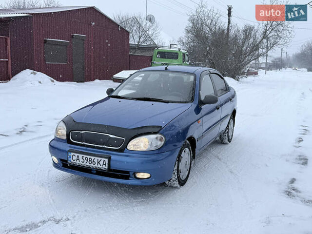 Синий Дэу Ланос, объемом двигателя 1.5 л и пробегом 90 тыс. км за 3100 $, фото 1 на Automoto.ua