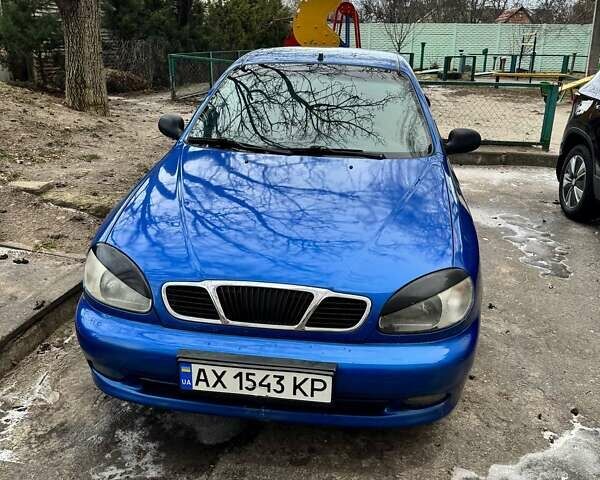 Синий Дэу Ланос, объемом двигателя 1.5 л и пробегом 165 тыс. км за 2400 $, фото 1 на Automoto.ua