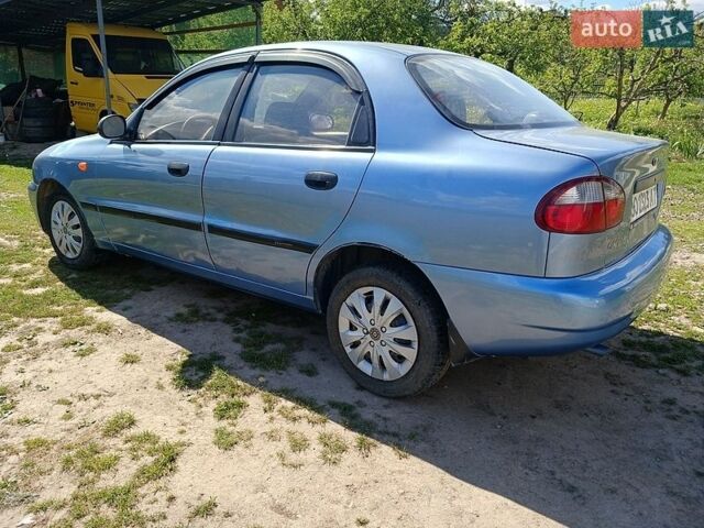 Синий Дэу Ланос, объемом двигателя 1.6 л и пробегом 185 тыс. км за 2000 $, фото 1 на Automoto.ua
