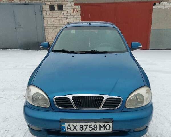 Синий Дэу Ланос, объемом двигателя 1.6 л и пробегом 262 тыс. км за 2700 $, фото 1 на Automoto.ua