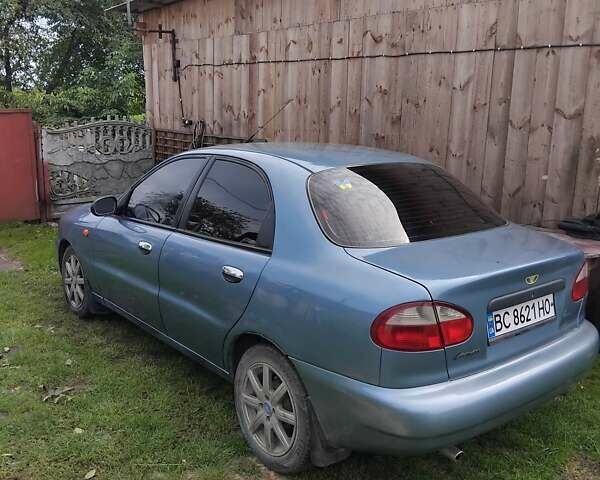 Синий Дэу Ланос, объемом двигателя 1.5 л и пробегом 200 тыс. км за 2700 $, фото 1 на Automoto.ua