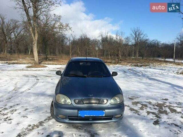 Синий Дэу Ланос, объемом двигателя 1.5 л и пробегом 140 тыс. км за 3400 $, фото 1 на Automoto.ua