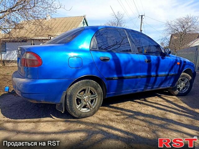 Синий Дэу Ланос, объемом двигателя 1.5 л и пробегом 224 тыс. км за 3500 $, фото 1 на Automoto.ua