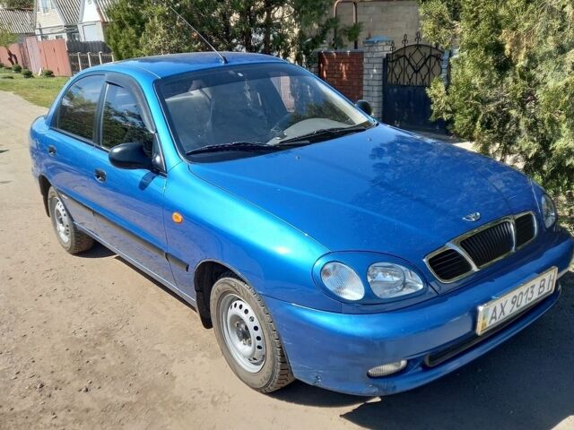 Синий Дэу Ланос, объемом двигателя 1.5 л и пробегом 108 тыс. км за 3800 $, фото 1 на Automoto.ua