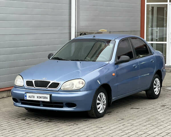 Синий Дэу Ланос, объемом двигателя 1.5 л и пробегом 200 тыс. км за 2150 $, фото 1 на Automoto.ua