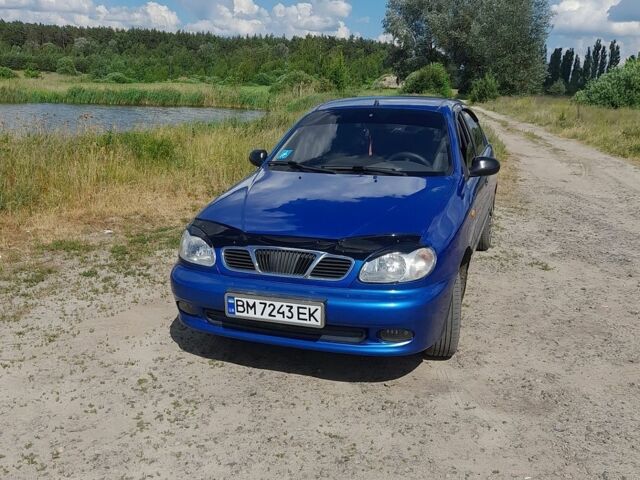 Синий Дэу Ланос, объемом двигателя 1.5 л и пробегом 208 тыс. км за 3100 $, фото 1 на Automoto.ua