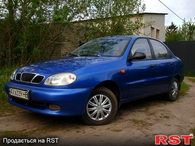 Синий Дэу Ланос, объемом двигателя 1.3 л и пробегом 214 тыс. км за 2650 $, фото 1 на Automoto.ua