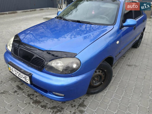 Синий Дэу Ланос, объемом двигателя 1.5 л и пробегом 275 тыс. км за 1200 $, фото 1 на Automoto.ua