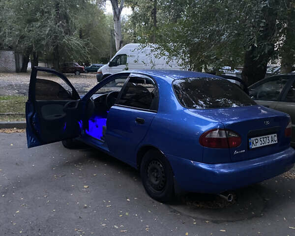 Синий Дэу Ланос, объемом двигателя 1.5 л и пробегом 206 тыс. км за 3200 $, фото 1 на Automoto.ua