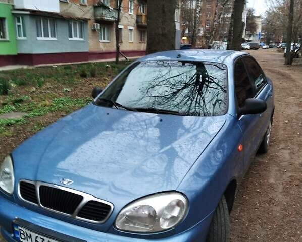 Синий Дэу Ланос, объемом двигателя 1.5 л и пробегом 250 тыс. км за 2350 $, фото 1 на Automoto.ua