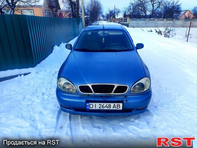 Синий Дэу Ланос, объемом двигателя 1.5 л и пробегом 320 тыс. км за 1600 $, фото 1 на Automoto.ua