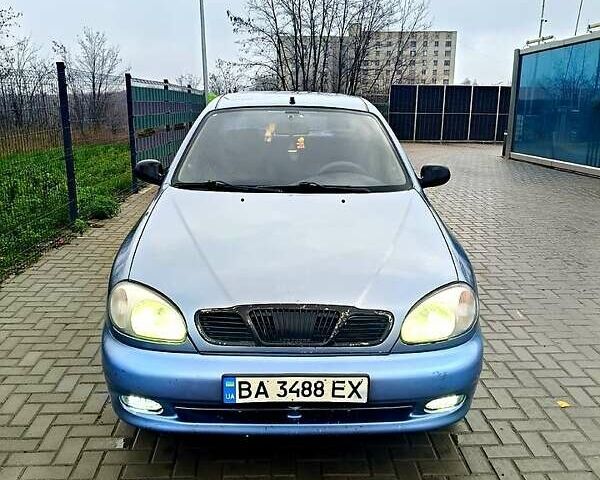 Синий Дэу Ланос, объемом двигателя 1.5 л и пробегом 201 тыс. км за 2300 $, фото 1 на Automoto.ua