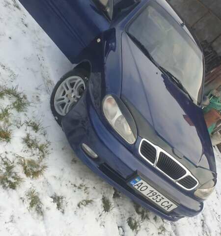 Синий Дэу Ланос, объемом двигателя 1.5 л и пробегом 140 тыс. км за 2400 $, фото 1 на Automoto.ua