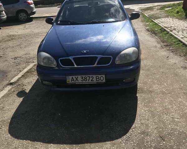 Синий Дэу Ланос, объемом двигателя 1.5 л и пробегом 68 тыс. км за 3000 $, фото 1 на Automoto.ua