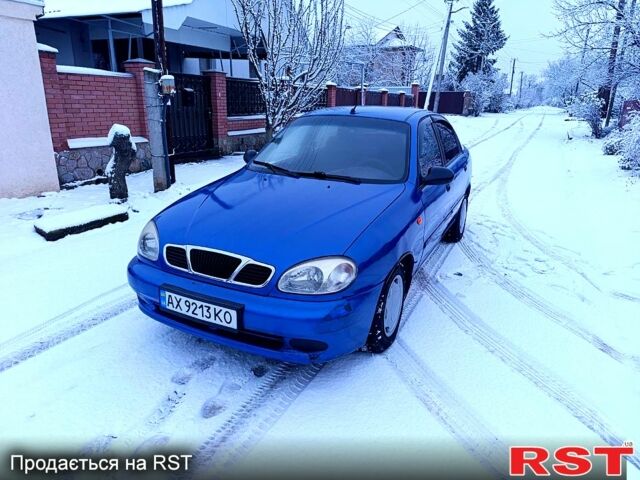 Синий Дэу Ланос, объемом двигателя 1.5 л и пробегом 200 тыс. км за 1999 $, фото 1 на Automoto.ua