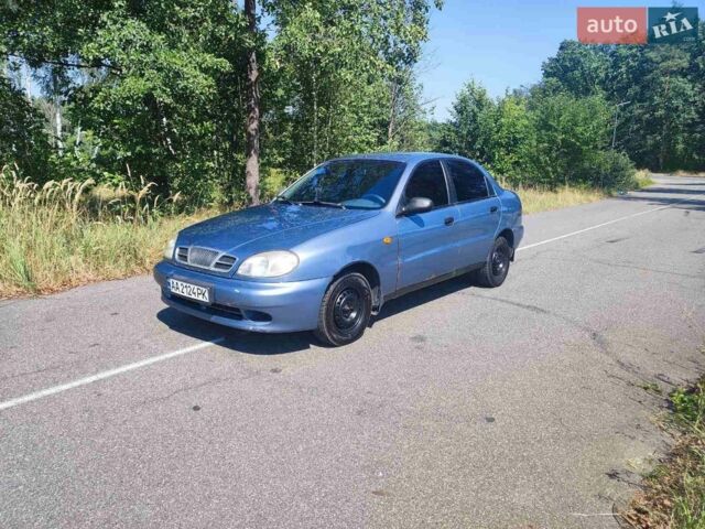 Синий Дэу Ланос, объемом двигателя 1.5 л и пробегом 330 тыс. км за 1990 $, фото 1 на Automoto.ua