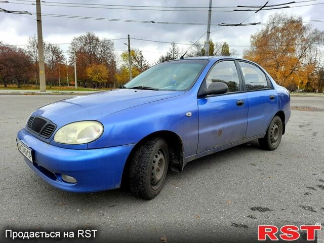 Синий Дэу Ланос, объемом двигателя 1.6 л и пробегом 303 тыс. км за 1800 $, фото 1 на Automoto.ua